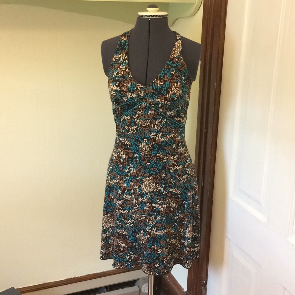 Dotted Summer Halter Dress